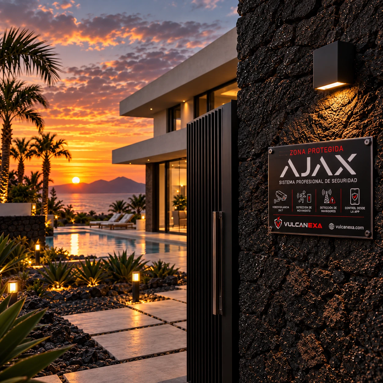 Segunda residencia protegida con sistema de seguridad Ajax en Lanzarote